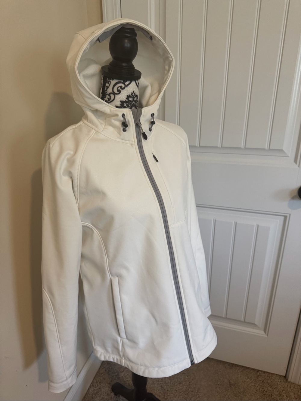White Hooded Softshell Jacket
